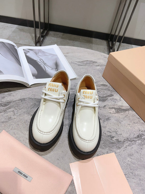 Miu Miu luxury shoes detail shot