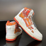 Close-up of Amiri sneakers craftsmanship