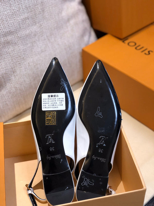 Louis Vuitton luxury shoes detail shot