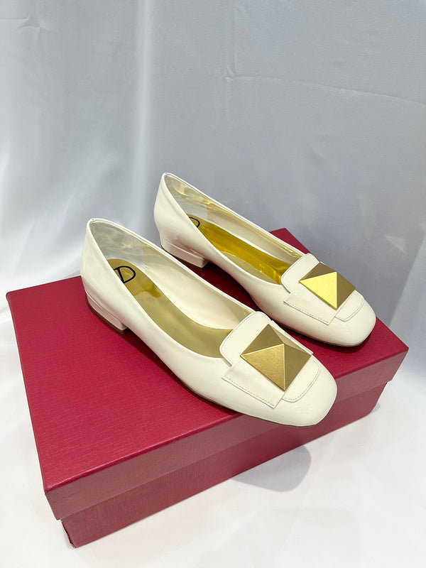Close-up of Valentino Garavani shoes craftsmanship