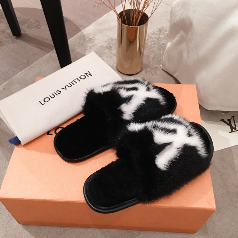 Louis Vuitton luxury shoes detail shot