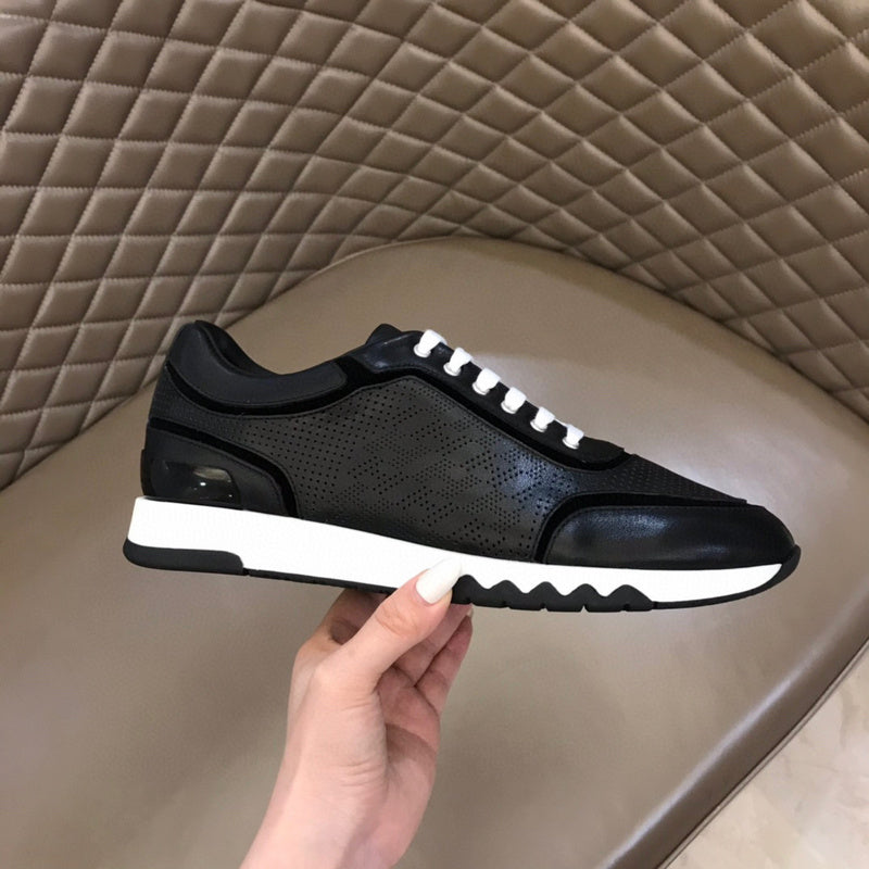 Hermès Grey Slip-On Sneakers - Back View