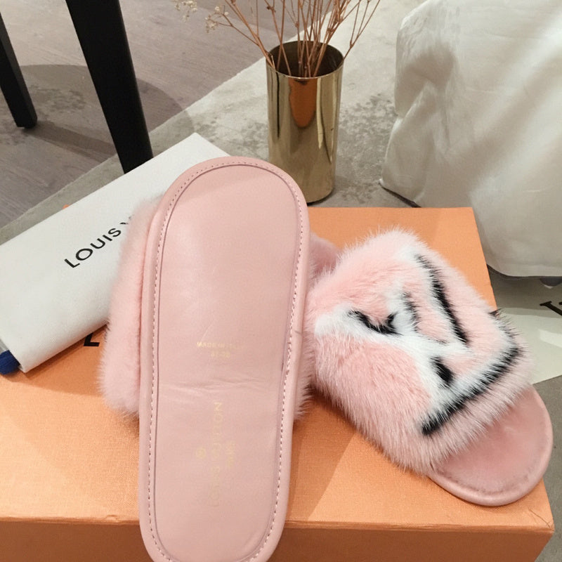 Close-up of Louis Vuitton shoes craftsmanship