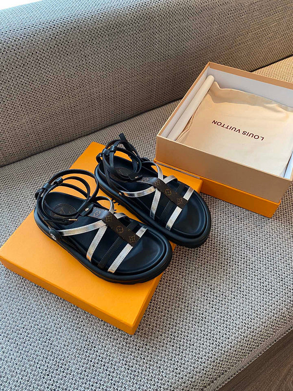 Louis Vuitton Camel Classic Ballet Flats - Front View