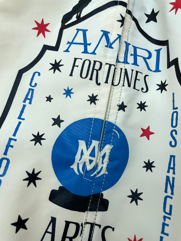 Close-up of Amiri t-shirt craftsmanship