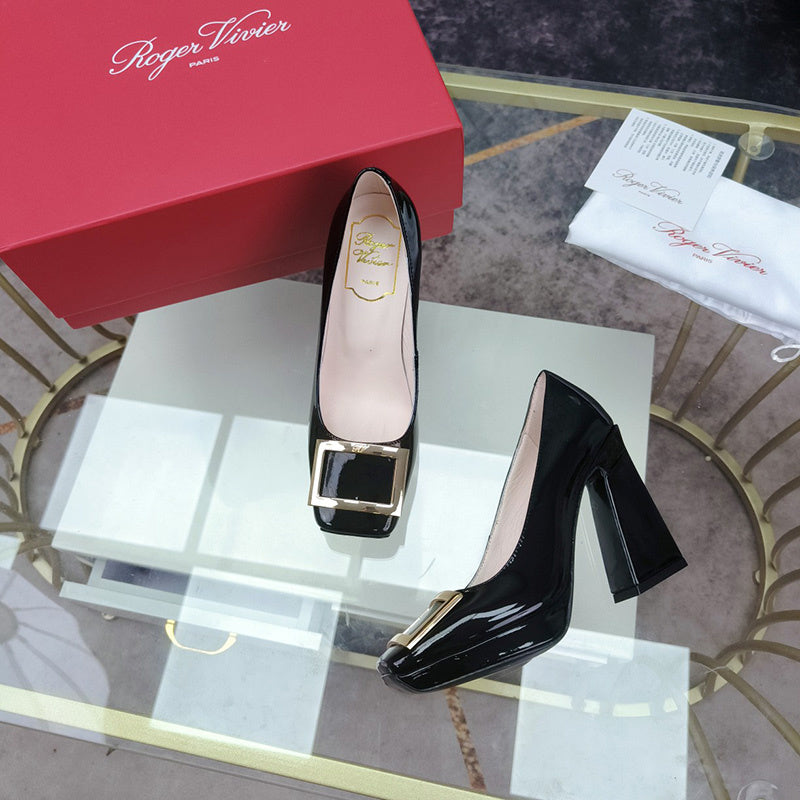 Roger Vivier luxury shoes detail shot