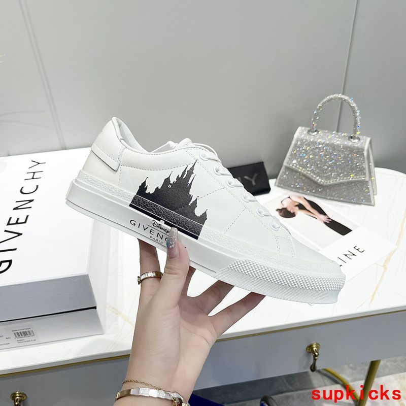 Givenchy Burgundy Slip-On Sneakers - Heel Detail View