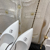 Louis Vuitton Black Block Heel Pumps - Studio Shot