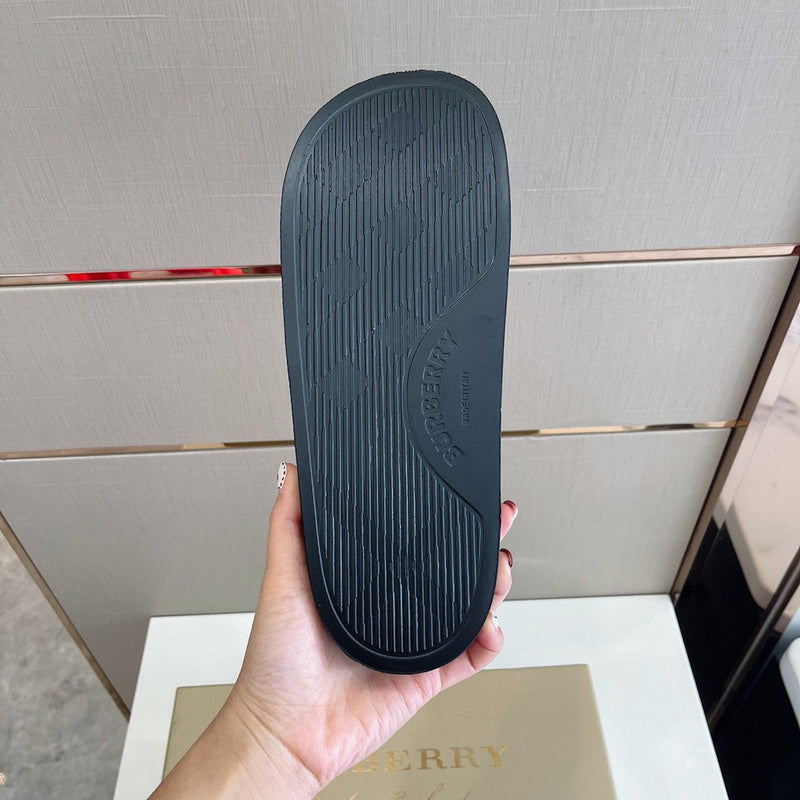 Burberry Red Slip-On Sneakers - Angled View