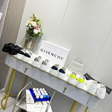 Givenchy Grey Chunky Platform Sneakers - Back View