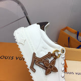 Louis Vuitton White High-Top Sneakers - Sole Detail View