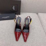 Saint Laurent luxury shoes detail shot