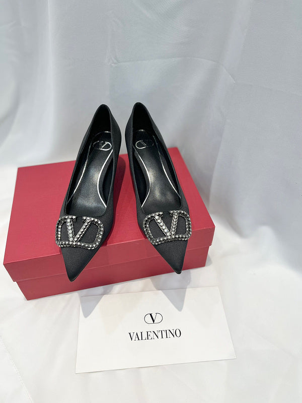 Valentino Garavani luxury shoes detail shot