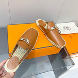Hermès Black Block Heel Sandals - Lifestyle Styling Shot