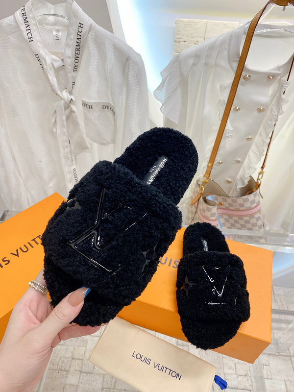 Louis Vuitton Camel Platform Heels - Detail Shot of Craftsmanship