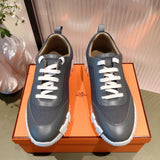 Hermès White High-Top Sneakers - Toe Detail View