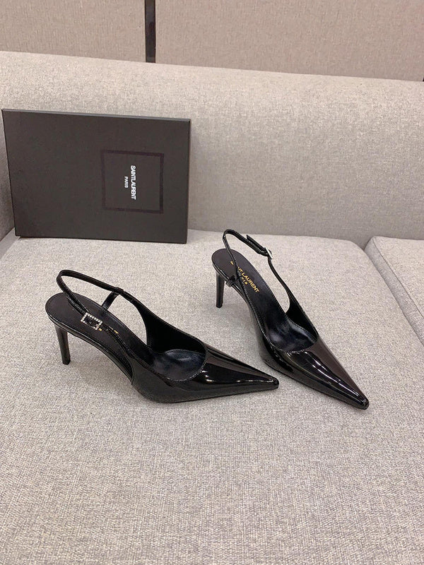 Saint Laurent luxury shoes detail shot