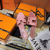 Hermès White Platform Sandals - Detail Shot of Craftsmanship