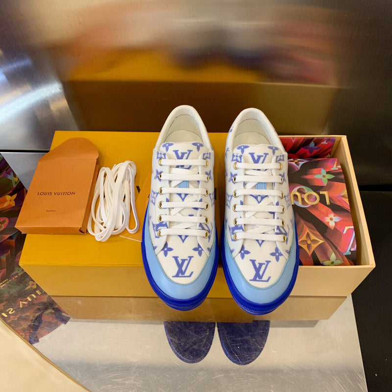 Close-up of Louis Vuitton shoes craftsmanship