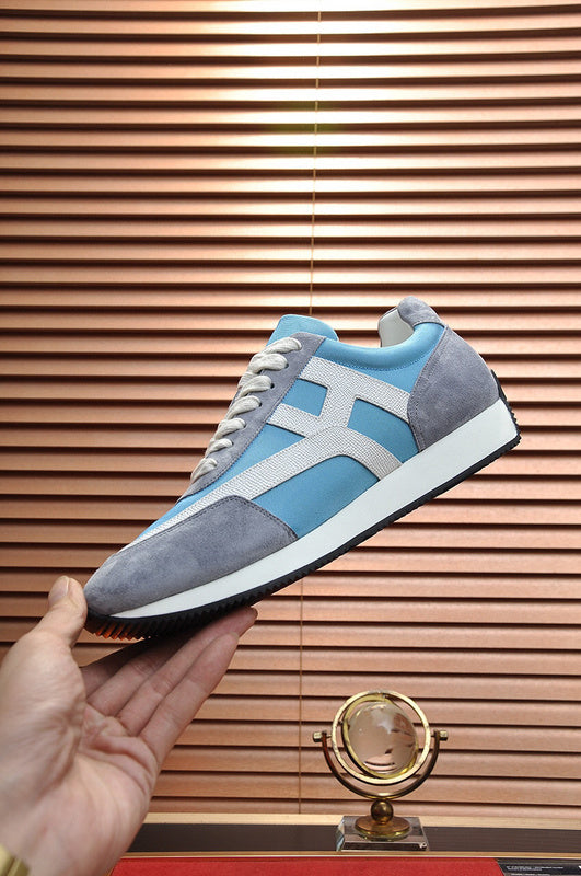 Hermès Beige Chunky Platform Sneakers - Detail Shot of Craftsmanship