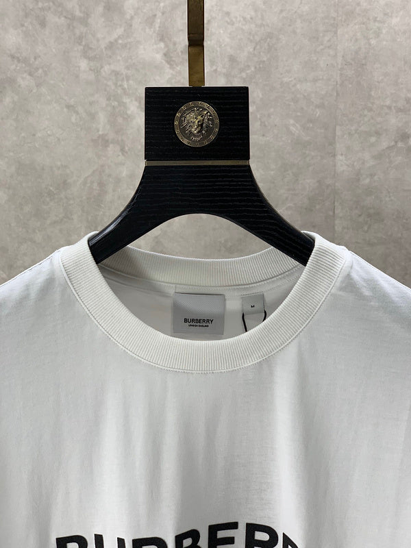 Close-up of Burberry t-shirt craftsmanship