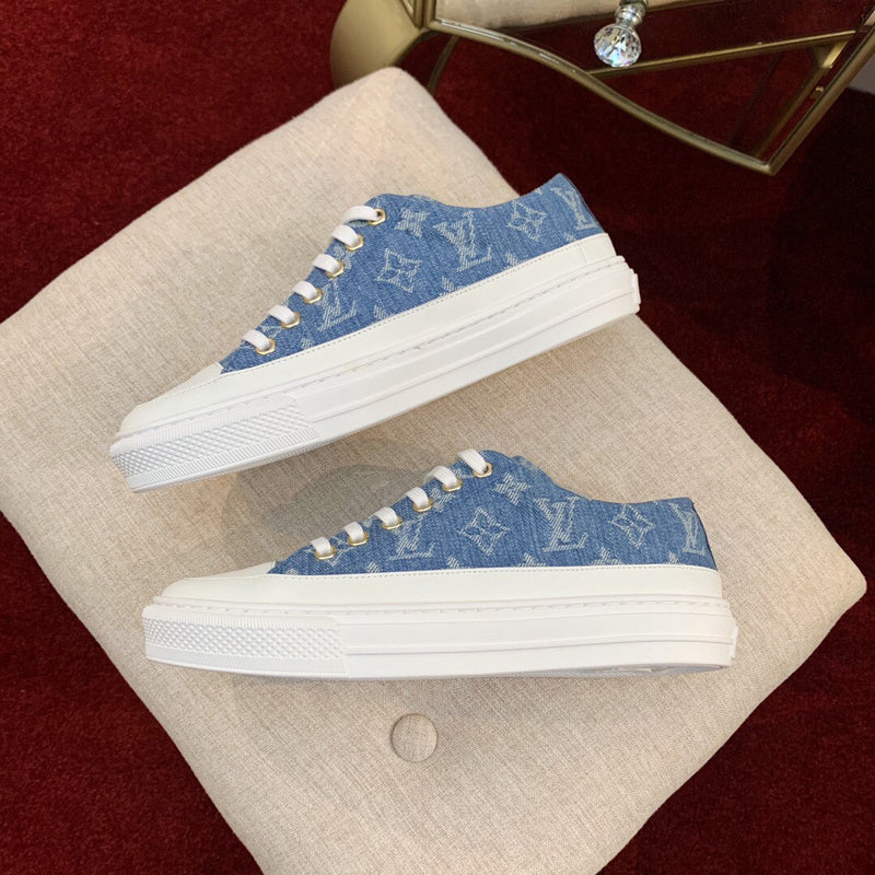 Louis Vuitton luxury shoes detail shot