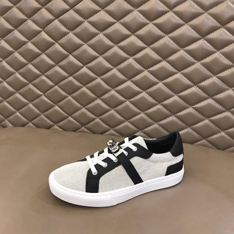 Hermès White Low-Top Sneakers - Detail Shot of Craftsmanship