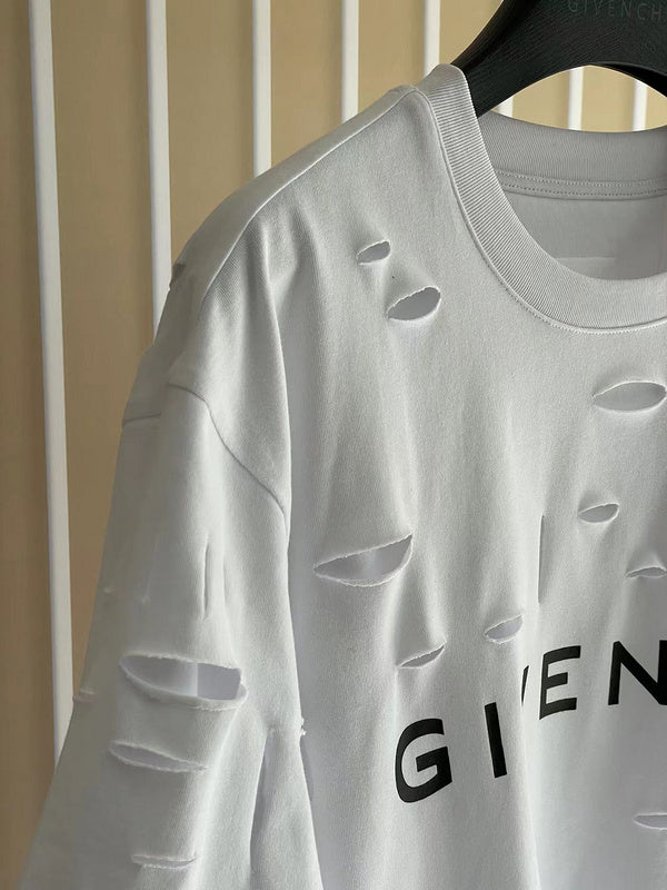 Close-up of Givenchy designer clothing craftsmanship