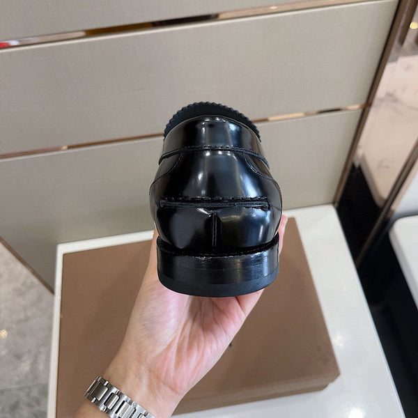 Burberry Black Block Heel Pumps - Sole Detail View