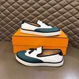 Hermes shoes Style 218 - close-up of handcrafted italian detailing