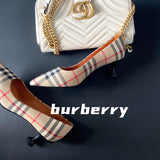 Burberry shoes Style 345 - close-up of iconic logo design