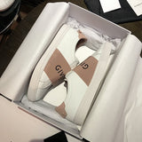 Givenchy Grey Classic Ballet Flats - Angled View