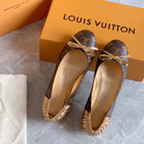 Louis Vuitton luxury shoes detail shot