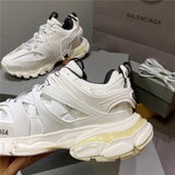 Balenciaga Tan Platform Heels - Lifestyle Styling Shot