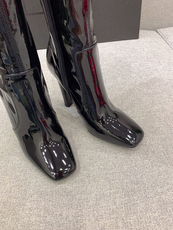 Saint Laurent luxury shoes detail shot