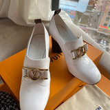 Louis Vuitton luxury shoes detail shot
