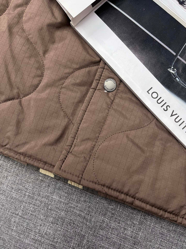 Close-up of Burberry designer clothing craftsmanship