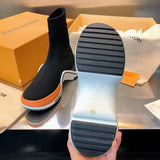 Close-up of Louis Vuitton shoes craftsmanship