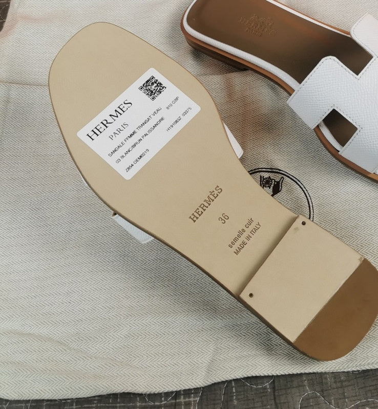 Hermès Chocolate Brown Ankle Strap Sandals - Back View