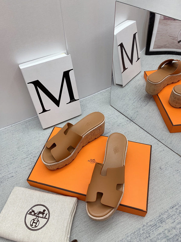Hermes shoes Style 332 - front view, bold signature style