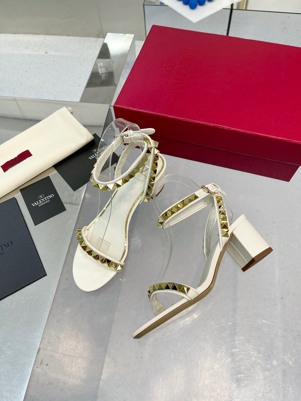 Close-up of Valentino Garavani shoes craftsmanship