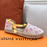 Louis Vuitton Beige Ankle Boots - Heel Detail View