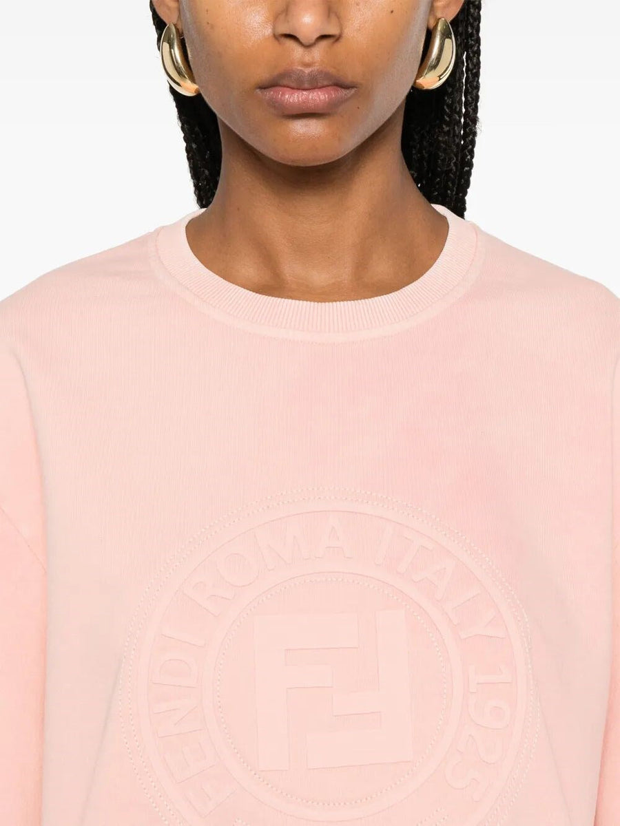 Close-up of Fendi tee shirts hardware and fine stitching