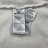 Close-up of Balenciaga designer clothing craftsmanship