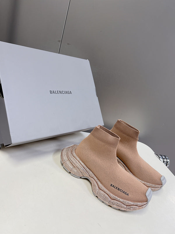 Balenciaga Beige Classic Ballet Flats - Lifestyle Styling Shot