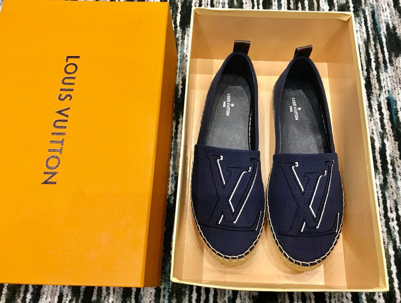 Close-up of Louis Vuitton shoes craftsmanship