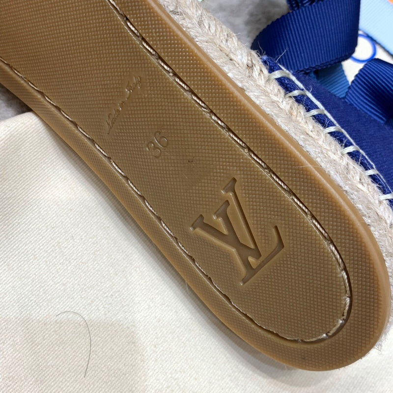 Close-up of Louis Vuitton shoes craftsmanship