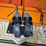Hermes sandals Style 032 - styled lifestyle view