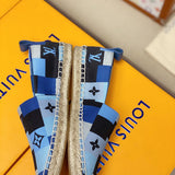 Close-up of Louis Vuitton shoes craftsmanship