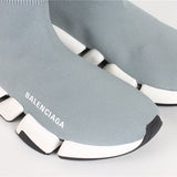Balenciaga Red Chelsea Boots - Heel Detail View